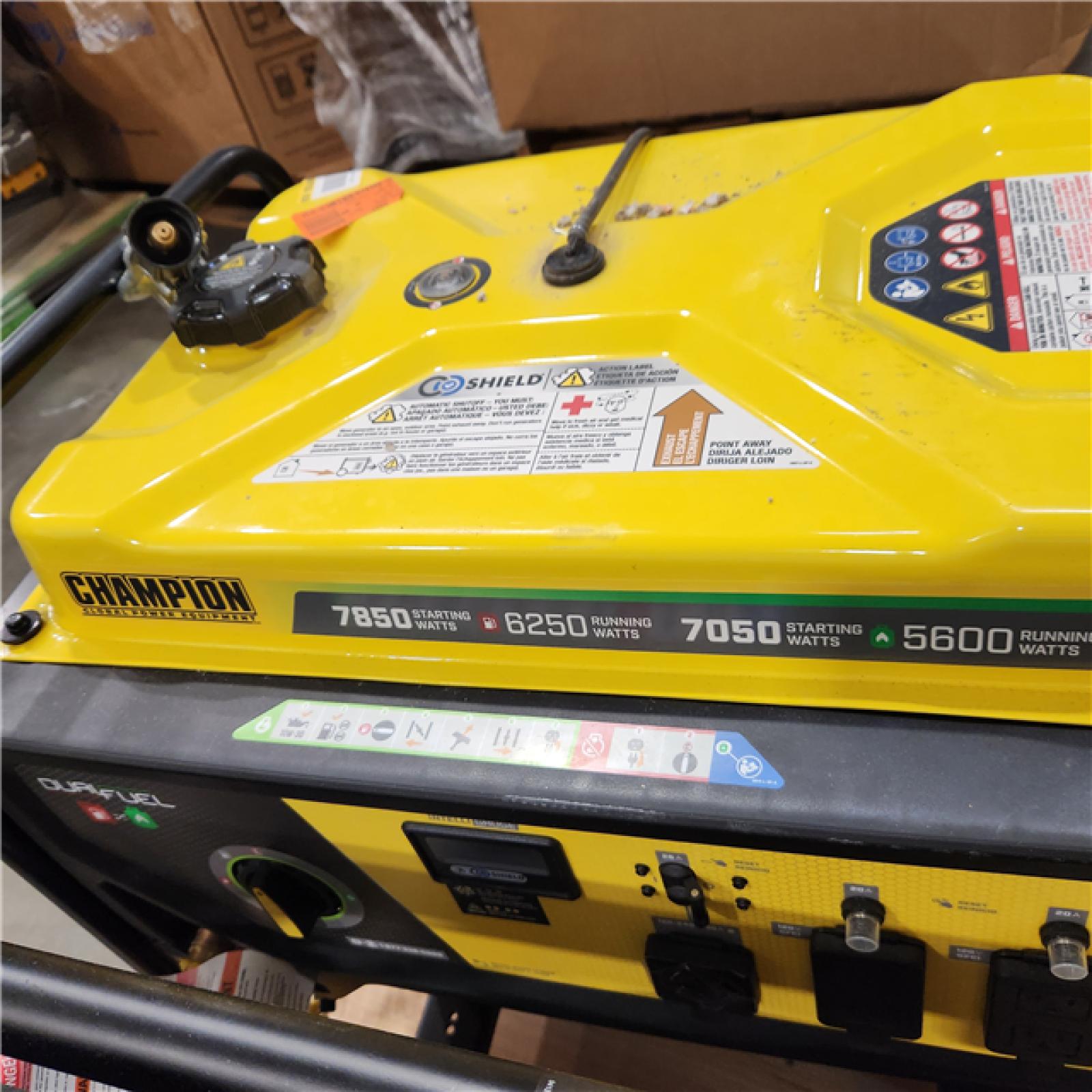 Dallas Location - As-Is Champion 201463 7850W Dual Fuel Generator