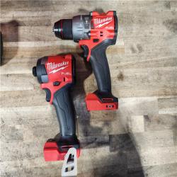 HOUSTON LOCATION - AS-IS (APPEARS LIKE NEW) Milwaukee FUEL 18V Lithium-Ion Brushless Cordless Hammer Drill and Impact Driver Combo Kit