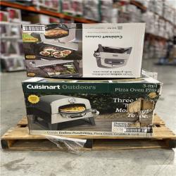 DALLAS LOCATION- CUISINART OUTDOORS 3-In-1 Propane Tank Griddle and Grill Outdoor Pizza Oven PALLET-(5 UNITS)
