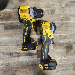 HOUSTON LOCATION - AS-IS DEWALT 20V MAX XR Cordless Drill/Driver, ATOMIC Impact Driver 2 Tool Combo Kit, (2) 2.0Ah Batteries, Charger, and Bag