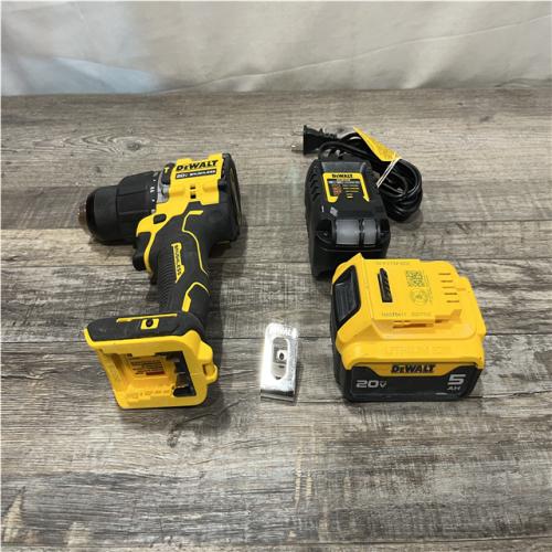 AS-IS DEWALT ATOMIC 20V Lithium-Ion Cordless 1/2 in. Hammer Drill Kit