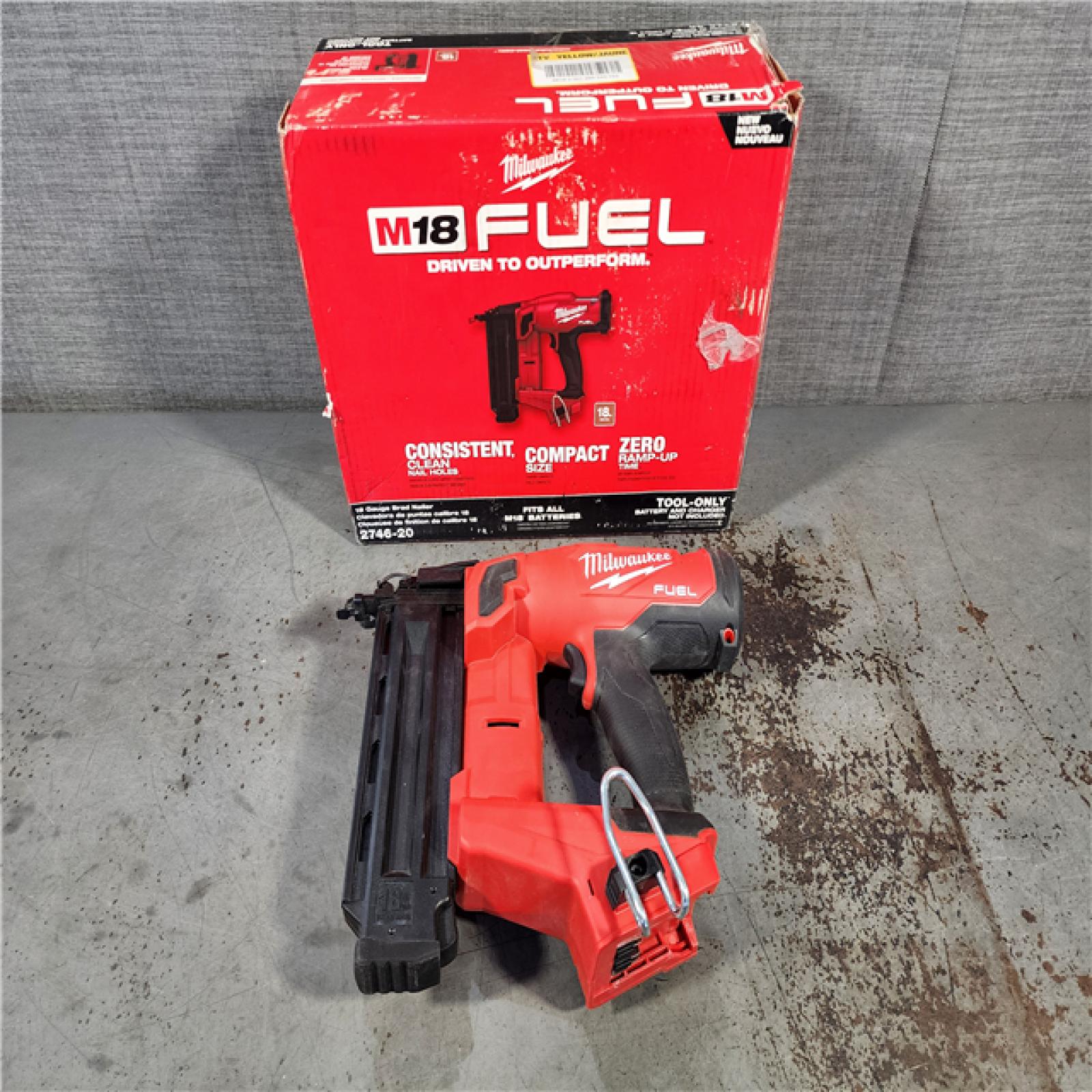 HOUSTON LOCATION - AS-IS Milwaukee M18 Fuel 18V Brushless 18-Gauge Brad Nailer 2746-20 (Bare Tool)