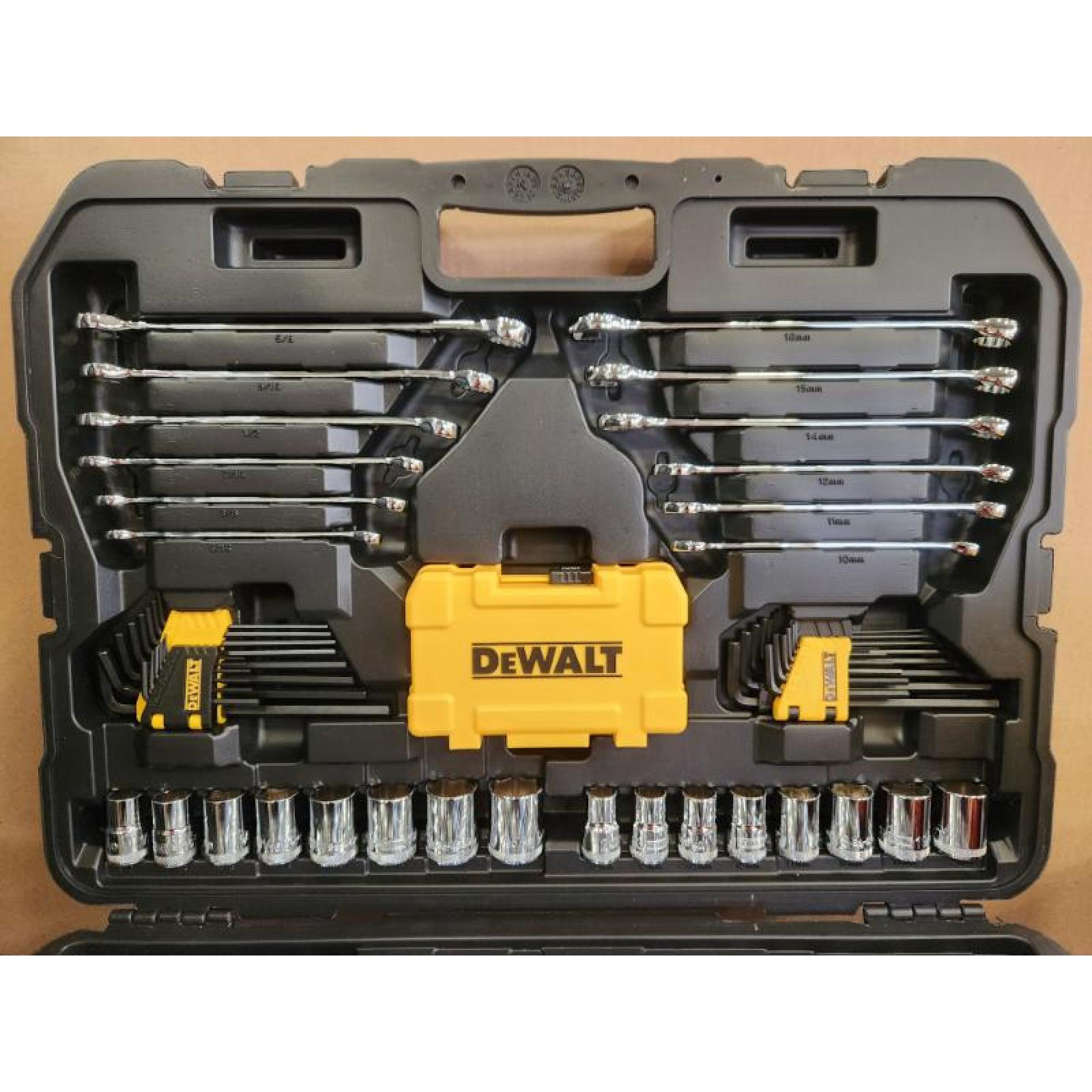 Phoenix NEW DEWALT 1/4 in.  3/8 in. and ½ in. Drive Polished Chrome Mechanics Tool Set (168-Piece)