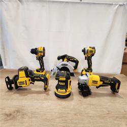 AS-IS- DEWALT 20V Lithium-Ion Cordless 6-Tool Combo Kit with 5.0 Ah and 2.0 Ah Batteries  Charger and Tough System 2.0 Rolling Toolbox
