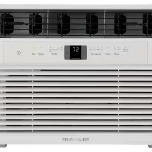 DALLAS LOCATION - NEW! Frigidaire 6,000 BTU 115V Window Air Conditioner Cools 250 Sq. Ft. with Remote Control in White