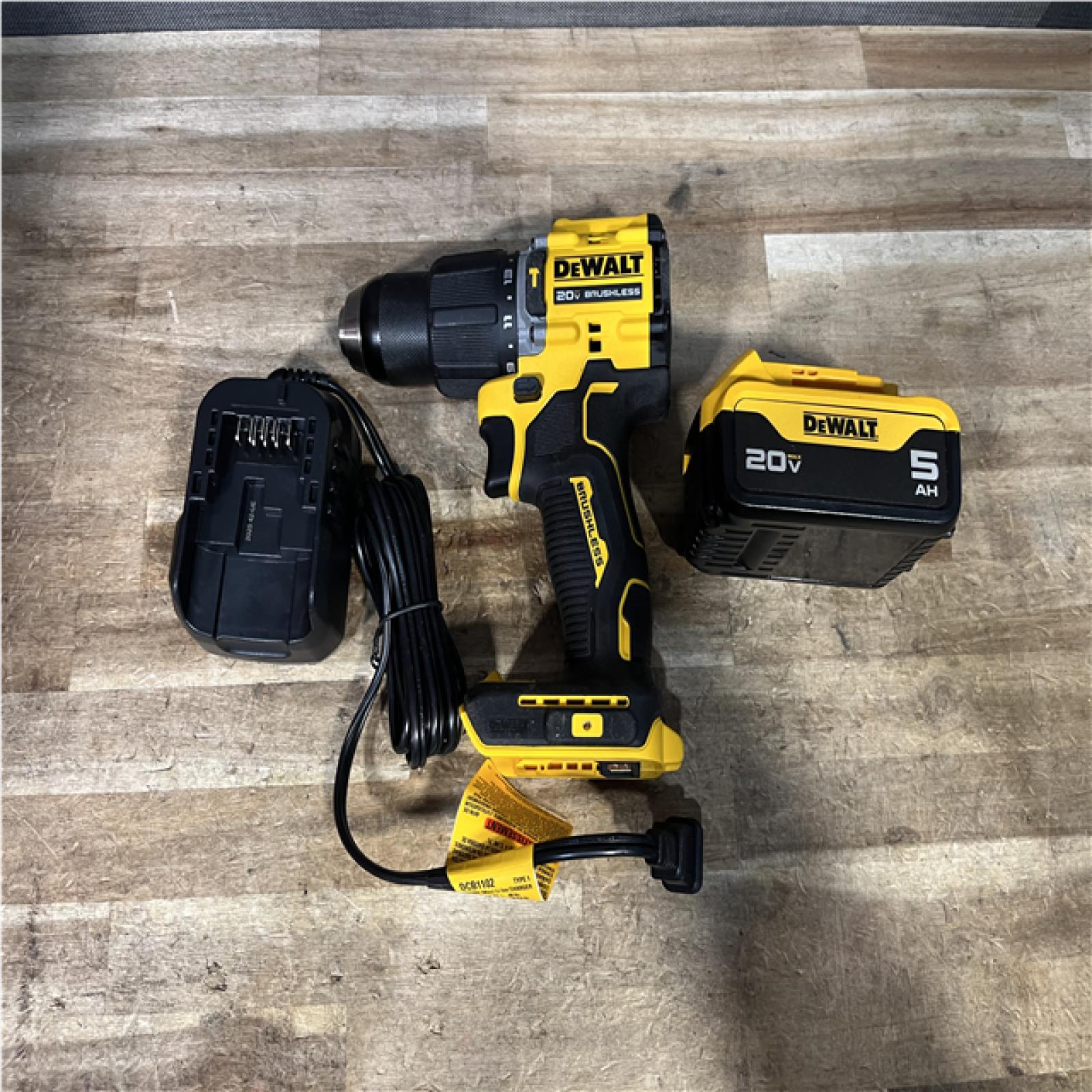 Houston Location AS-IS DEWALT ATOMIC 20V Lithium-Ion Cordless 1/2 in. Hammer Drill Kit
