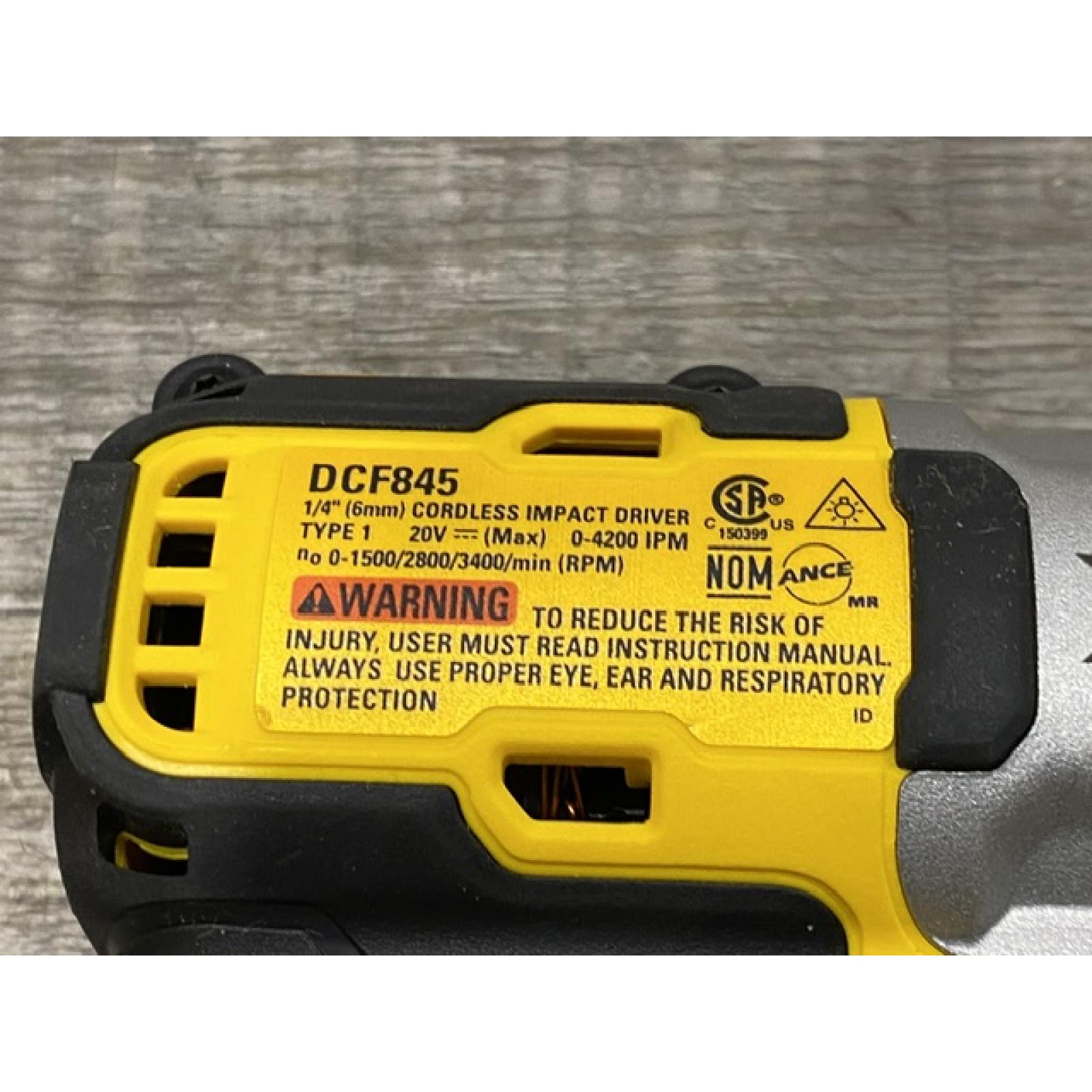 AS-IS DEWALT 20-Volt Maximum XR Lithium-Ion Cordless Brushless 1/4 in. 3-Speed Impact Driver Kit
