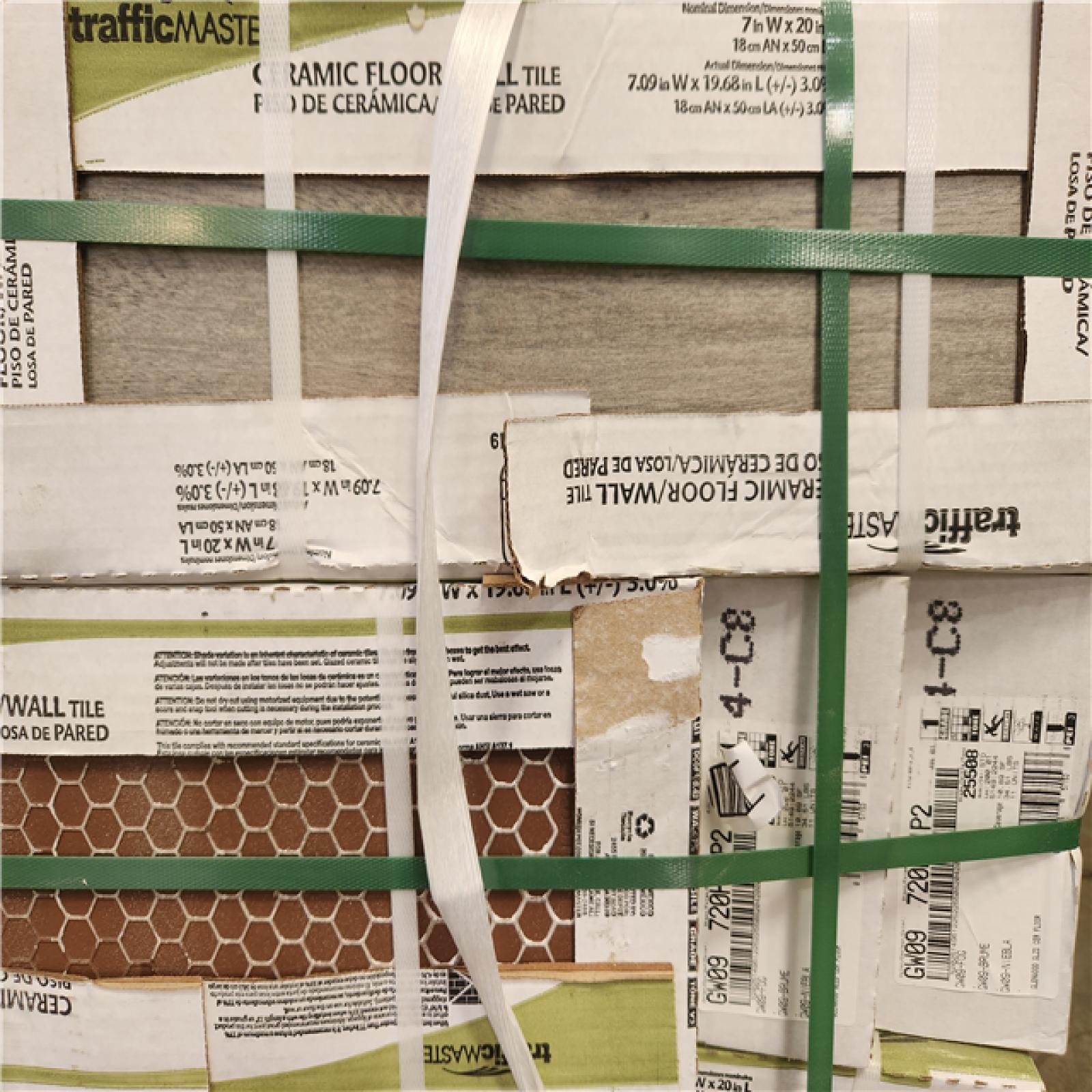 Phoenix TrafficMaster Glenwood Fog 7 in. x 20 in. Ceramic Floor and Wall Tile (261 sq. ft. /24 case)