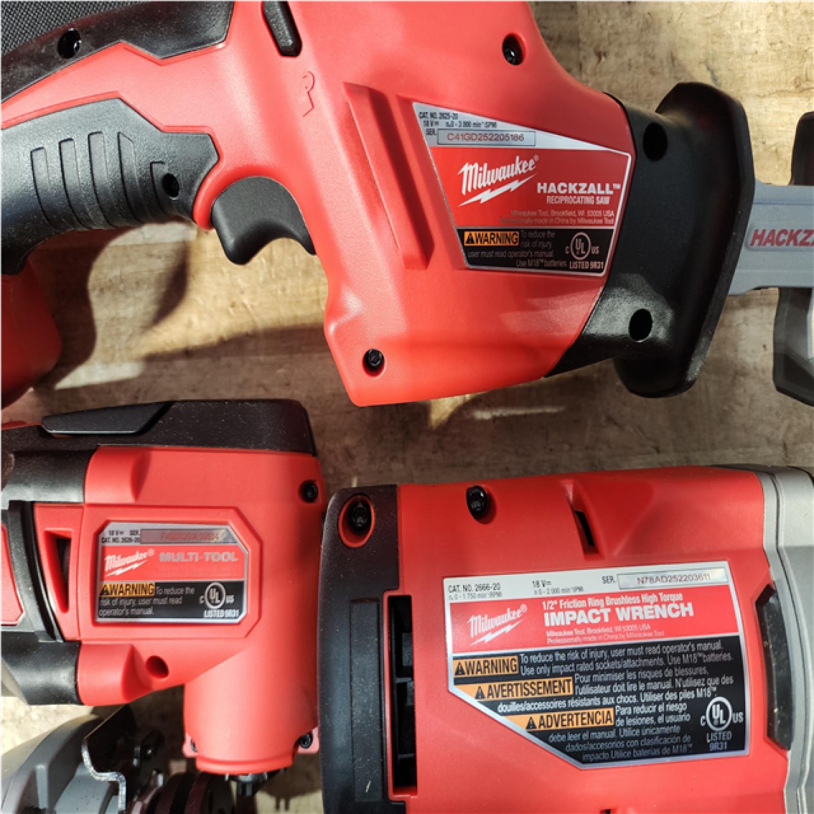 Houston Location AS-IS Milwaukee 18-Volt Lithium-Ion Cordless (9-Tool) Combo Kit