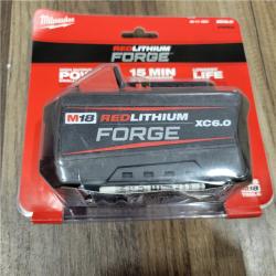NEW! Milwaukee 48-11-1861 18V M18 REDLITHIUM FORGE HIGH OUTPUT XC6.0 Battery