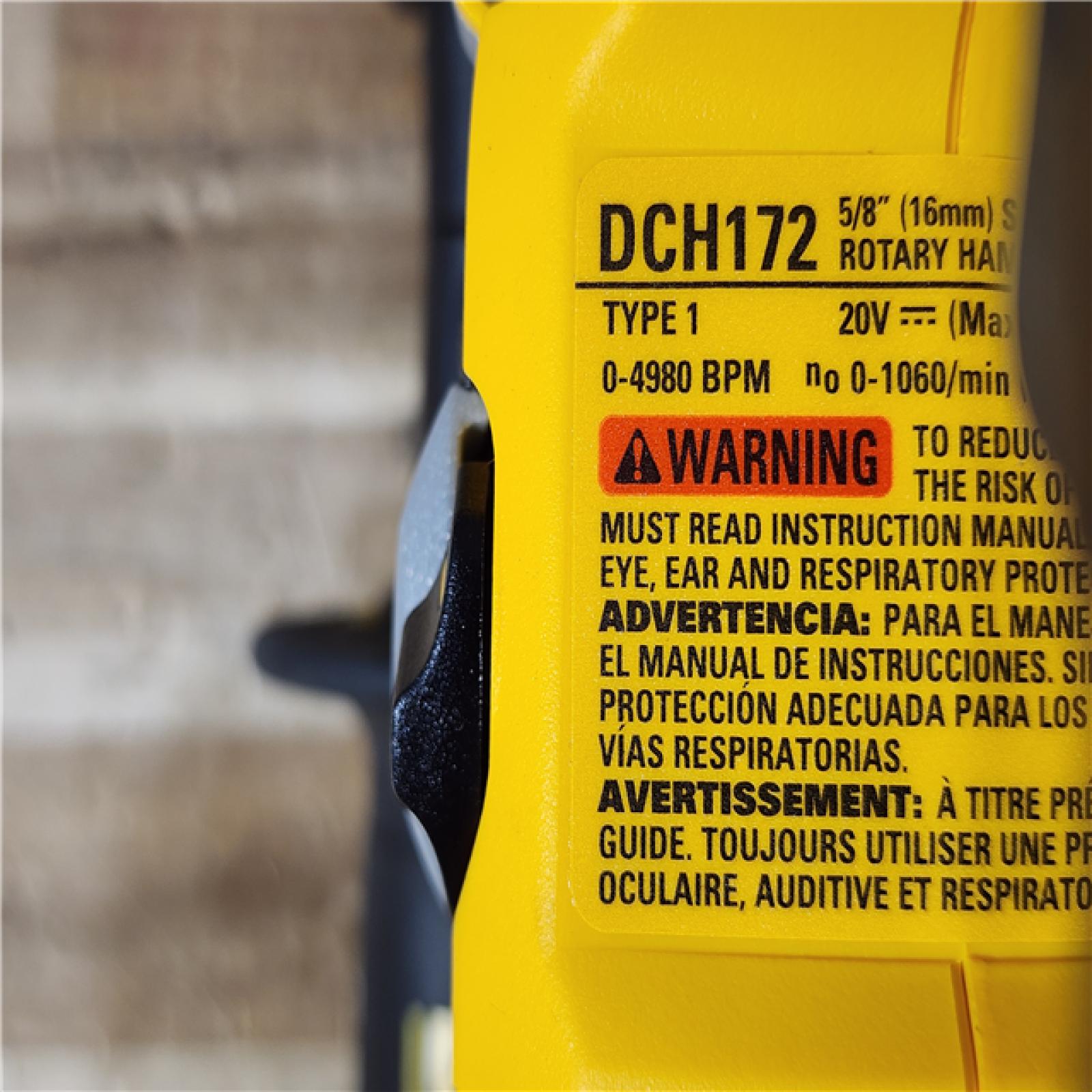 HOUSTON LOCATION - AS - IS DEWALT ATOMIC 20V MAX Cordless Brushless Ultra-Compact 5/8 in. SDS Plus Hammer Drill (Tool Only)