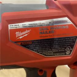 AS-IS Milwaukee FUEL 18-Volt Lithium-Ion Brushless Cordless Coil Roofing Nailer (Tool Only)