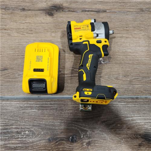 AS-IS DEWALT ATOMIC 20-Volt Max Cordless 3/8 in. Impact Wrench (Tool-Only) with 20-Volt Max Premium Lithium-Ion 5.0 Ah Battery Pack