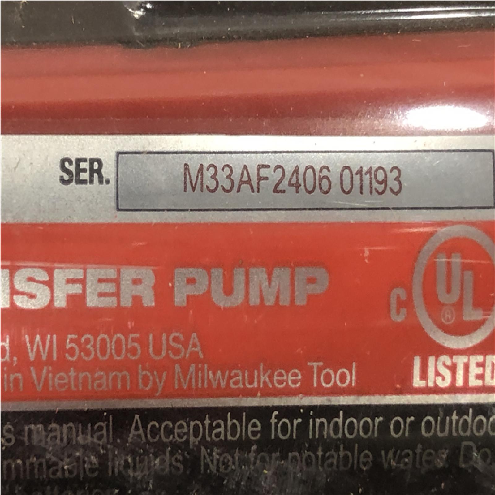 AS-IS Milwaukee Electric Tools 2579-20 M12 Stick Transfer Pump
