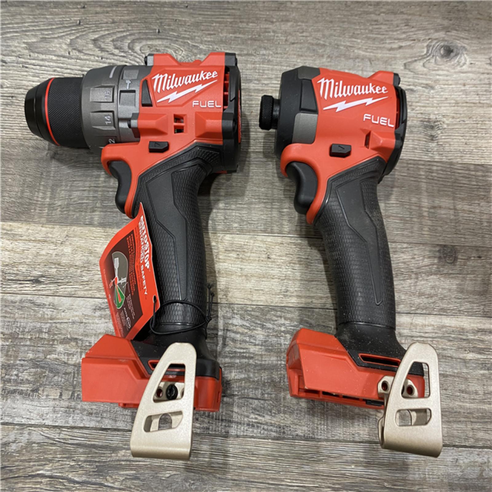 AS-IS Milwaukee FUEL 18V Lithium-Ion Brushless Cordless Hammer Drill and Impact Driver Combo Kit