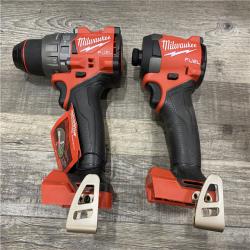 AS-IS Milwaukee FUEL 18V Lithium-Ion Brushless Cordless Hammer Drill and Impact Driver Combo Kit