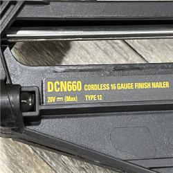 AS-IS DEWALT 20V MAX XR 16-Gauge Electric Cordless Angled Finishing Nailer Kit