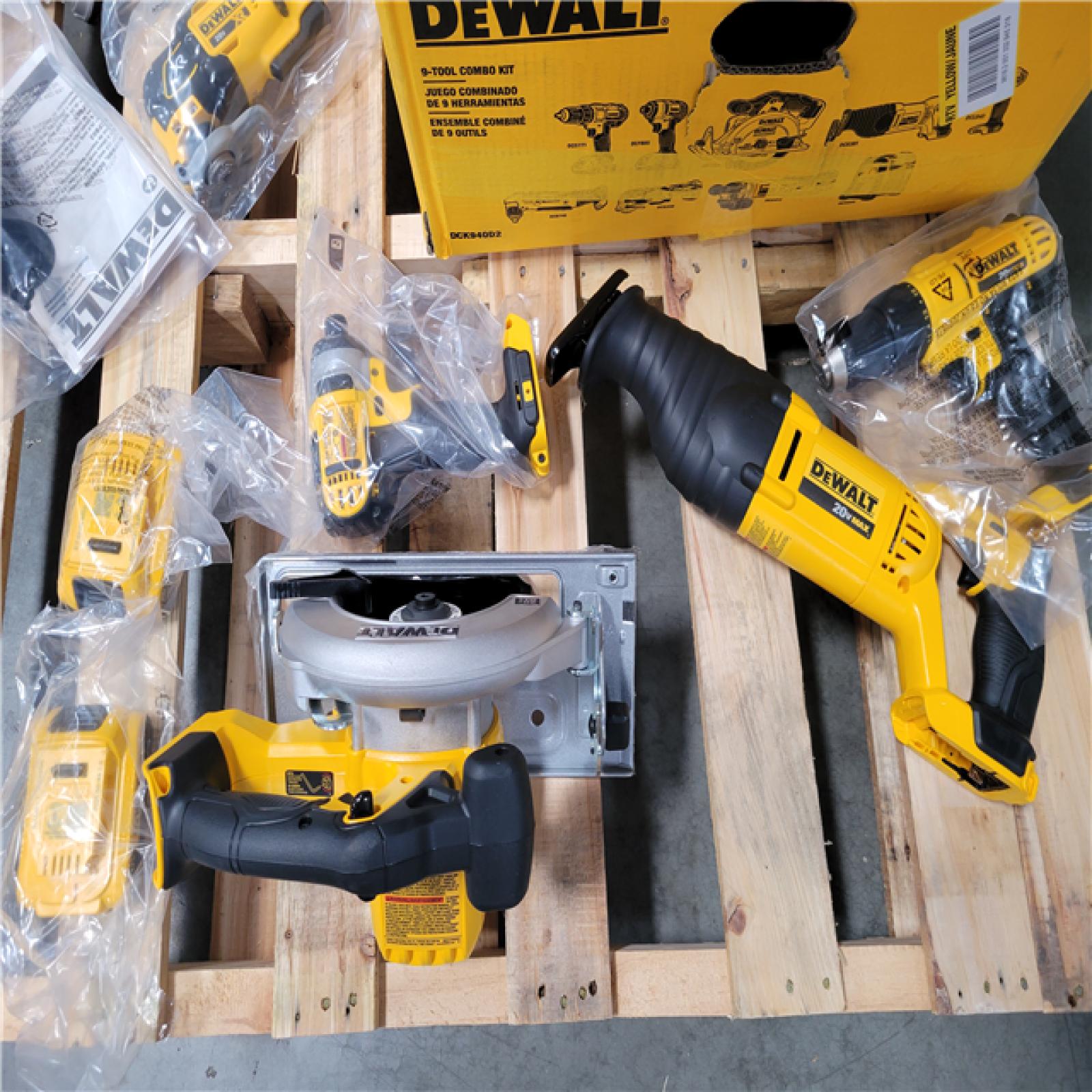 CALIFORNIA AS-IS DEWALT 9 TOOL COMBO KIT