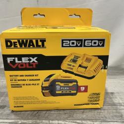 NEW - DEWALT 20V/60V MAX FLEXVOLT Lithium-Ion 9.0Ah Battery and Charger Starter Kit