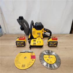 AS-IS- Dewalt 60V MAX Brushless Cordless Lithium-Ion 9 in. Cut Off Saw Kit