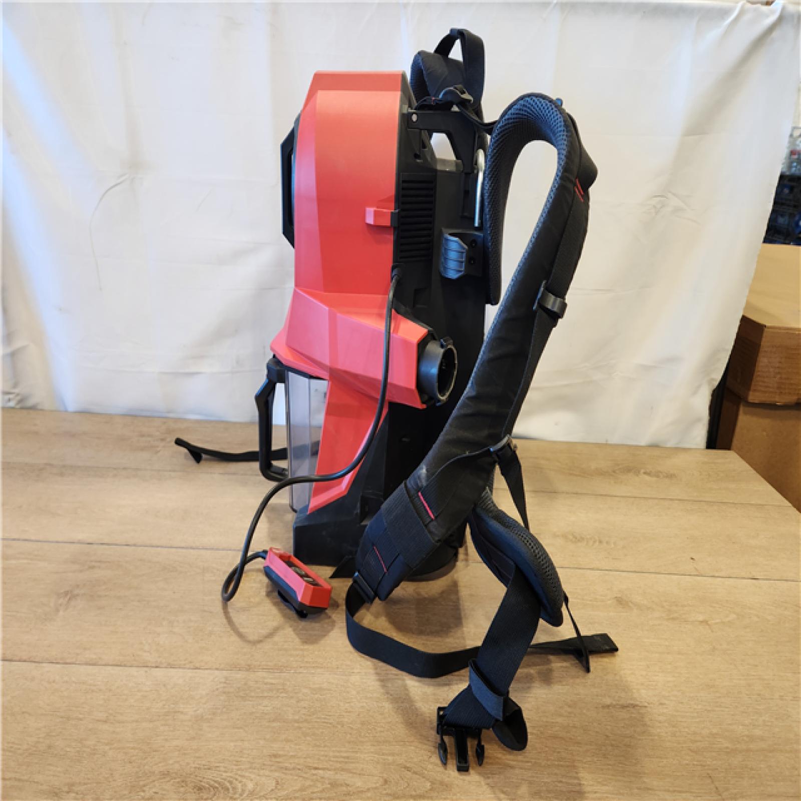 AS-IS- Milwaukee FUEL 18-Volt Lithium-Ion Brushless Red HEPA Multisurface 1 Gal. Cordless 3-in-1 Backpack Vacuum (Vacuum-Only)