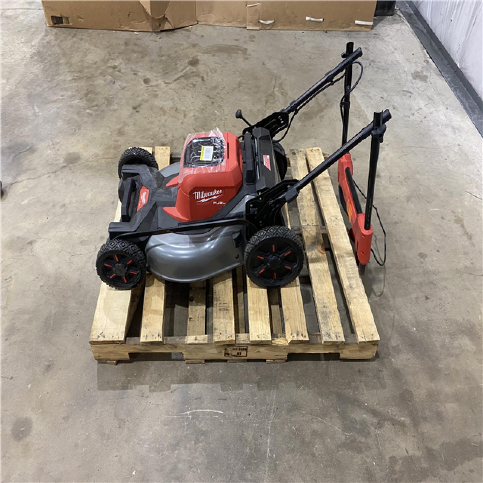 Houston Location - AS-IS Tool Pallet Milwaukee lawnmower