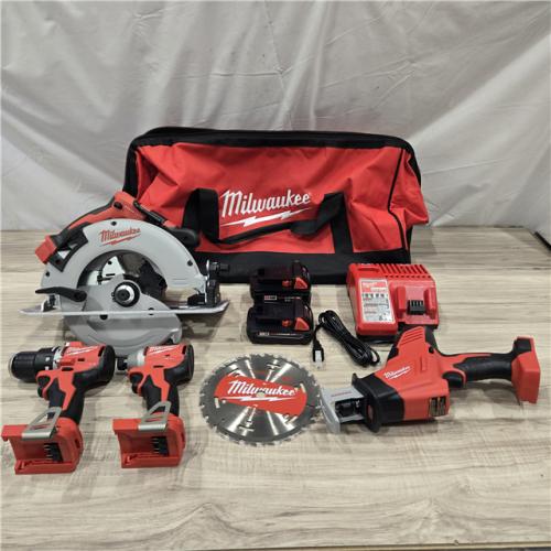AS-IS Milwaukee M18 4-Tool Combo Kit
