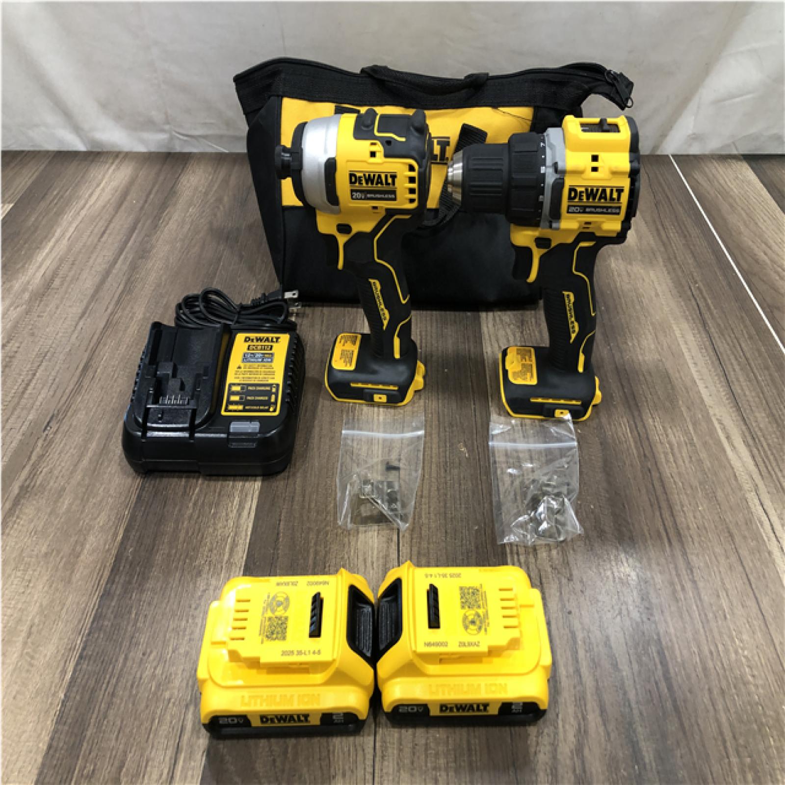 AS-IS DEWALT ATOMIC 20-Volt MAX Lithium-Ion Cordless Combo Kit