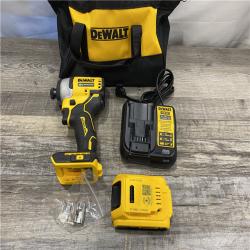 AS-IS DEWALT Atomic 20V Max Lithium-Ion Brushless Cordless Compact 1/4 in. Impact Driver Kit