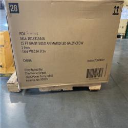 DALLAS LOCATION - Home Accents Holiday 15 ft. Grave & Bones Giant-Sized Animated LED Gally-Crow