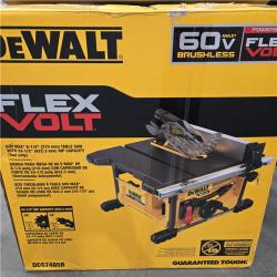 LIKE NEW Dewalt - DCS7485B - DeWALT DCS7485B FLEXVOLT 60-Volt 8-1/4-Inch Adjustable Table Saw - Bare Tool
