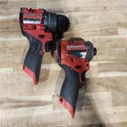 HOUSTON LOCATION - AS-IS Milwaukee  FUEL 12-Volt Lithium-Ion Brushless Cordless Hammer Drill and Impact Driver Combo Kit