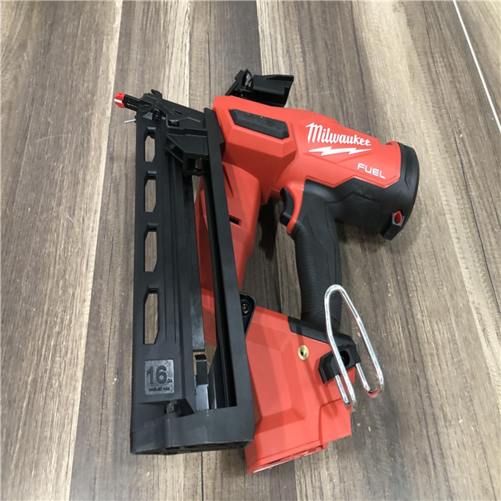 AS-IS Milwaukee FUEL 18-Volt Lithium-Ion Brushless Cordless Gen II 16-Gauge Angled Finish Nailer (Tool-Only)