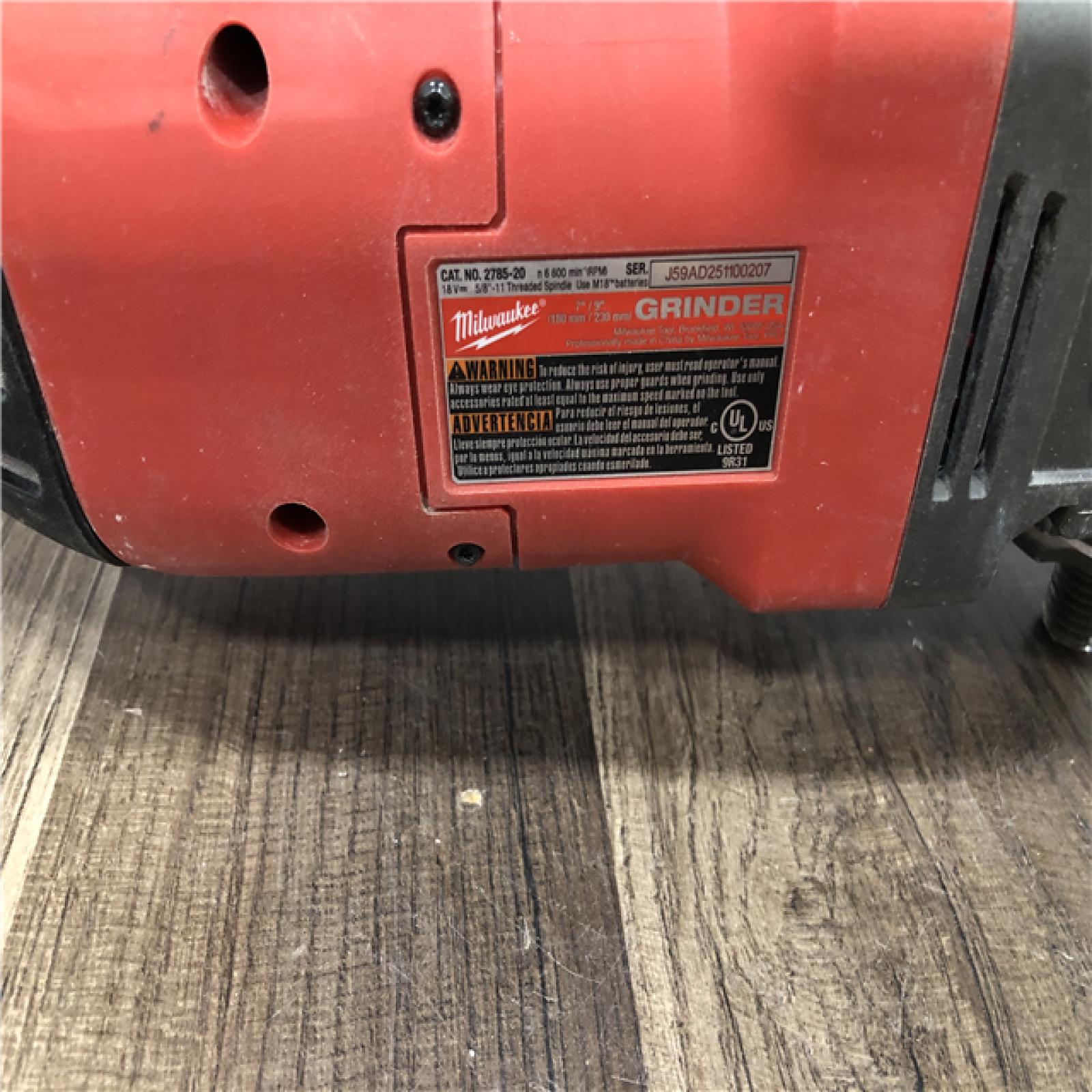 AS-IS Milwaukee FUEL 18V Lithium-Ion Brushless Cordless 7 in./9 in. Angle Grinder (Tool-Only)
