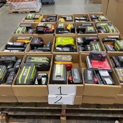 DALLAS LOCATION - AS-IS BATTERY AND CHARGERS PALLET