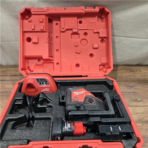 AS-IS Milwaukee-3632-21 M12 Green Beam Laser 360° 3-Plane Kit