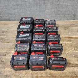 HOUSTON LOCATION - AS-IS MILWAUKEE BATTERY PACK QTY - 15