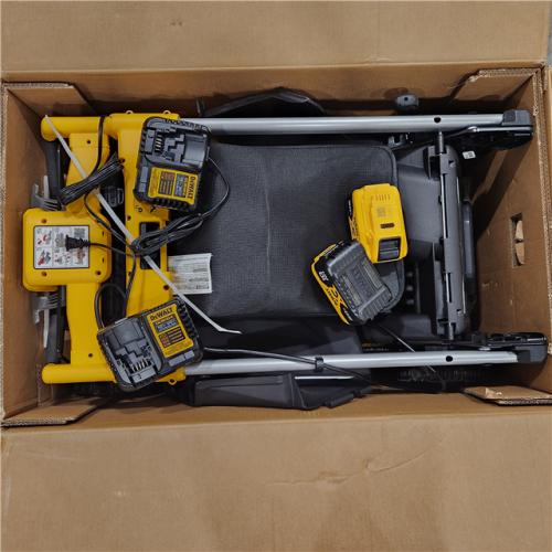 As-Is- 2x20V MAX 21 in. Cordless Battery Powered Self Propelled Lawn Mower Kit with (2) 10 Ah Batteries and Chargers
