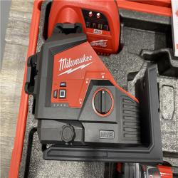AS-IS Milwaukee 12-Volt Lithium-Ion Cordless Green 250 ft. 3-Plane Laser Level Kit