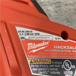 AS-IS Milwaukee 12V Lithium-Ion HACKZALL Cordless Reciprocating Saw Kit