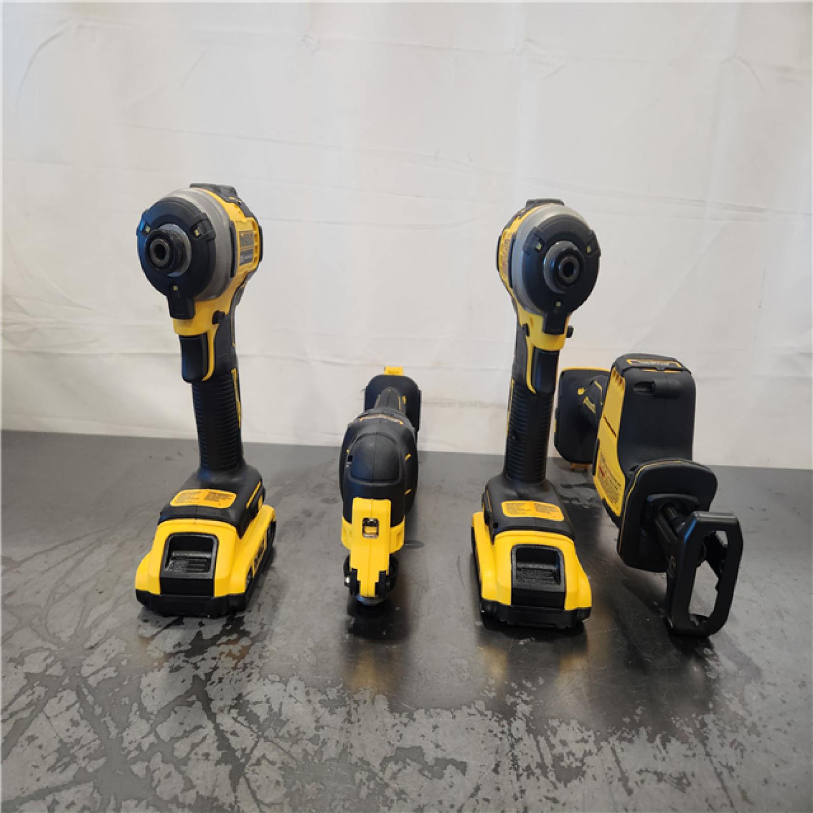 AS-IS- DeWalt 20V MAX ATOMIC Cordless Brushless 4-Tool Combo Kit