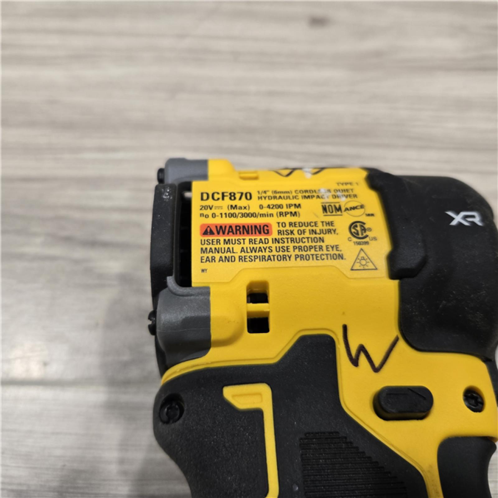 AS-IS DEWALT 20V MAX* XR Cordless Hydraulic Impact Driver (Tool-Only)
