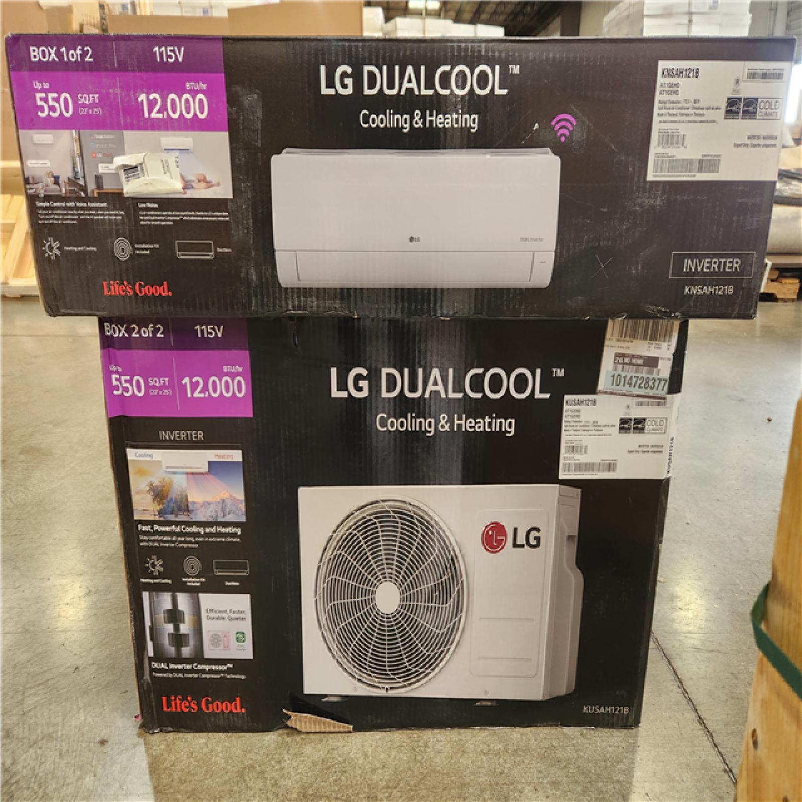 Phoenix NEW LG 12 000 BTU 20 SEER2 Wi-Fi 1-Zone Ductless Mini Split Heat Pump Air Conditioner 115V