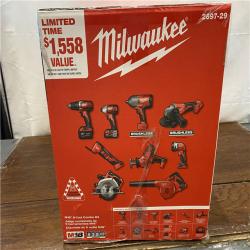 NEW M18 18-Volt Lithium-Ion Cordless Combo Kit 9-Tool with 2-Batteries, Charger and Tool Bag