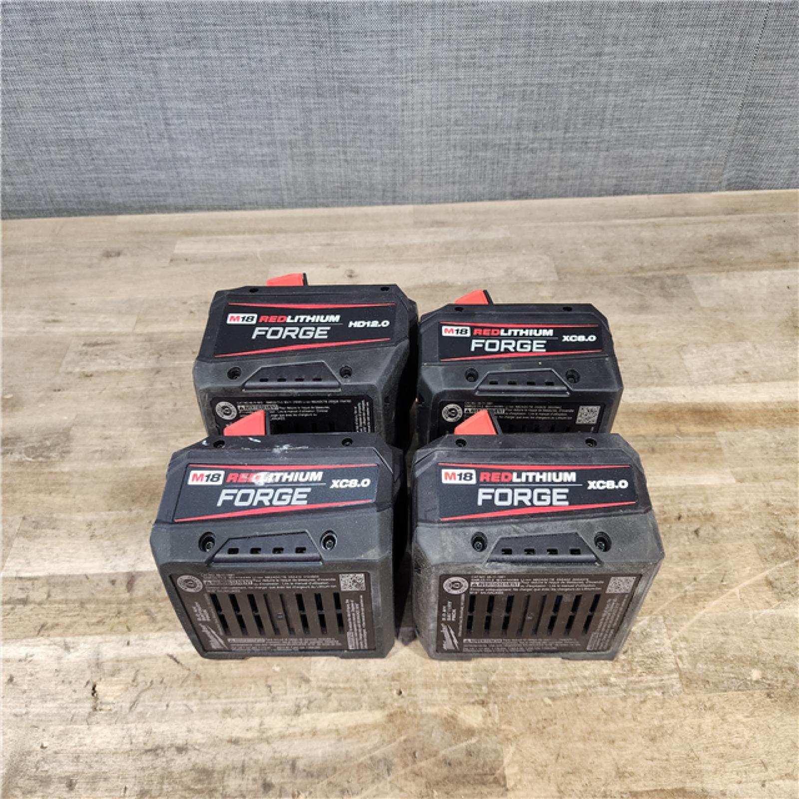 HOUSTON LOCATION - AS-IS MILWAUKEE FORGE BATTERY PACK QTY - 4