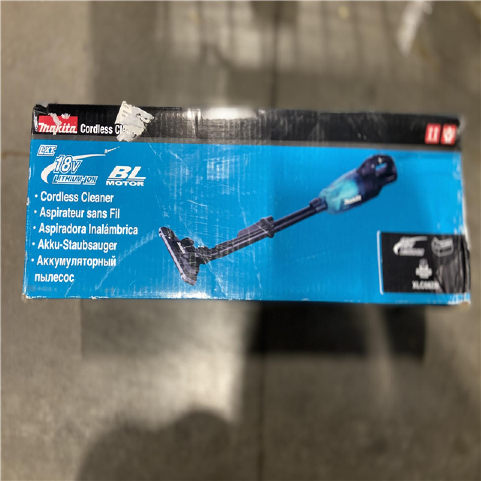 AS-IS - Makita 18-Volt LXT Lithium-ion Compact Bagless Cordless Brushless Cloth Filter Stick Vacuum, (Tool Only)