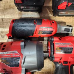 Houston Location AS-IS Milwaukee Drills QTY/2 and Electric Wrench and Batteries QTY/3 with Charger