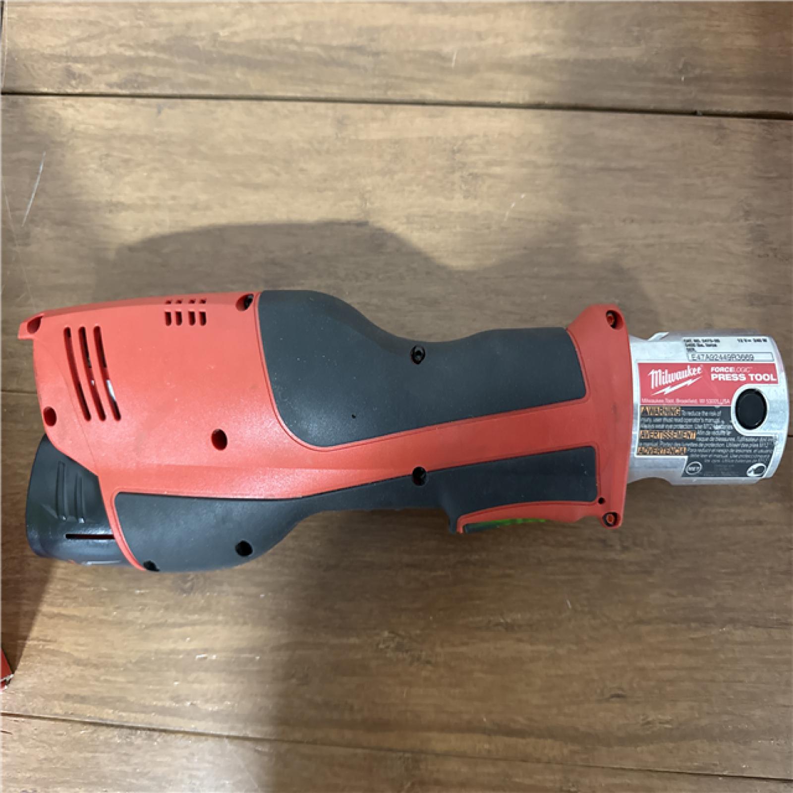 California AS-IS Milwaukee M12 Force Logic Press Tool Kit, Includes (2) Batteries, Charger & Hard Case; Appears in Excellent Condition