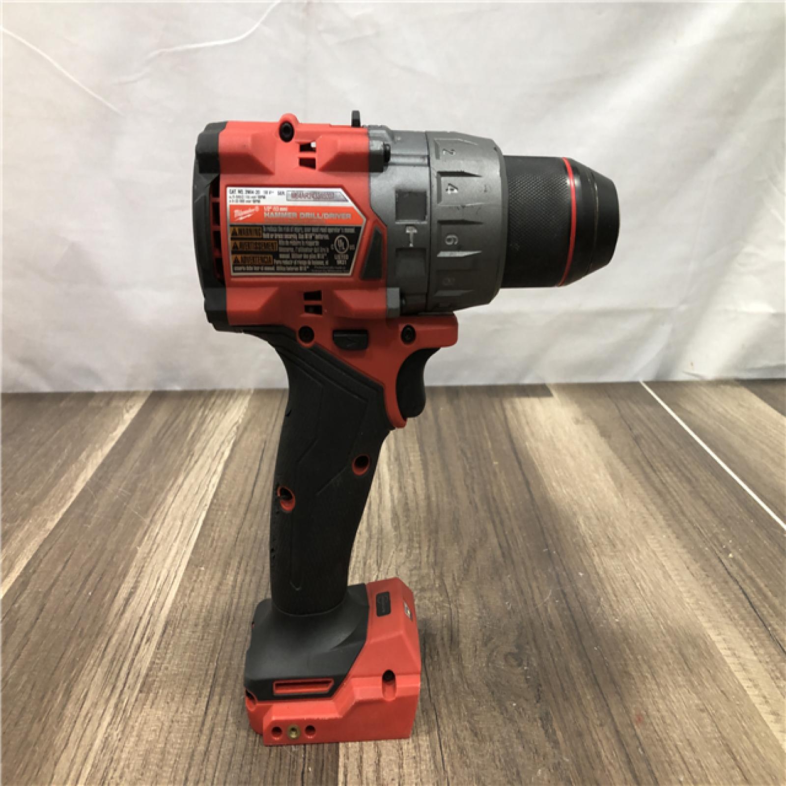 AS-IS Milwaukee FUEL 18V Lithium-Ion Brushless Cordless 1/2 in. Hammer Drill/Driver (Tool-Only)