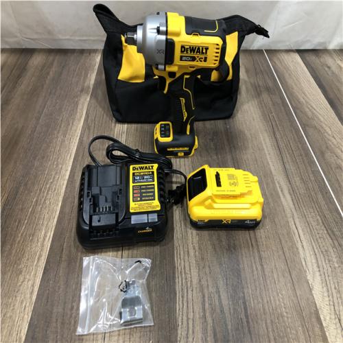AS-IS DEWALT 20V MAX XR Lithium-Ion Cordless Brushless 1/2 in. Impact Wrench Kit